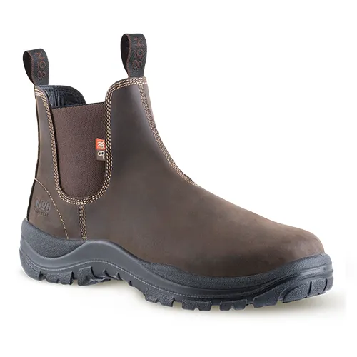 No.8 Munro Slip On Safety Boot Brown