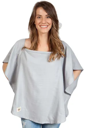 Organic Nursing Cover Gray Oval