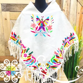 Otomi Embroider Poncho - Mañanita