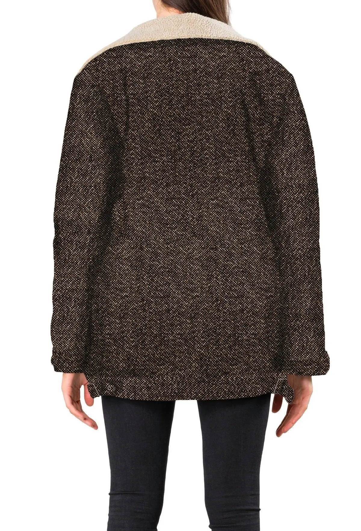 Out The Woods Sherpa Coat - Chestnut Brown