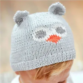 Owl Beanie Knitting Pattern (5275)