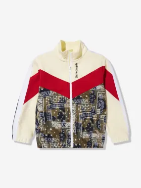 Palm Angels Boys Colourblock Camo Track Jacket in White