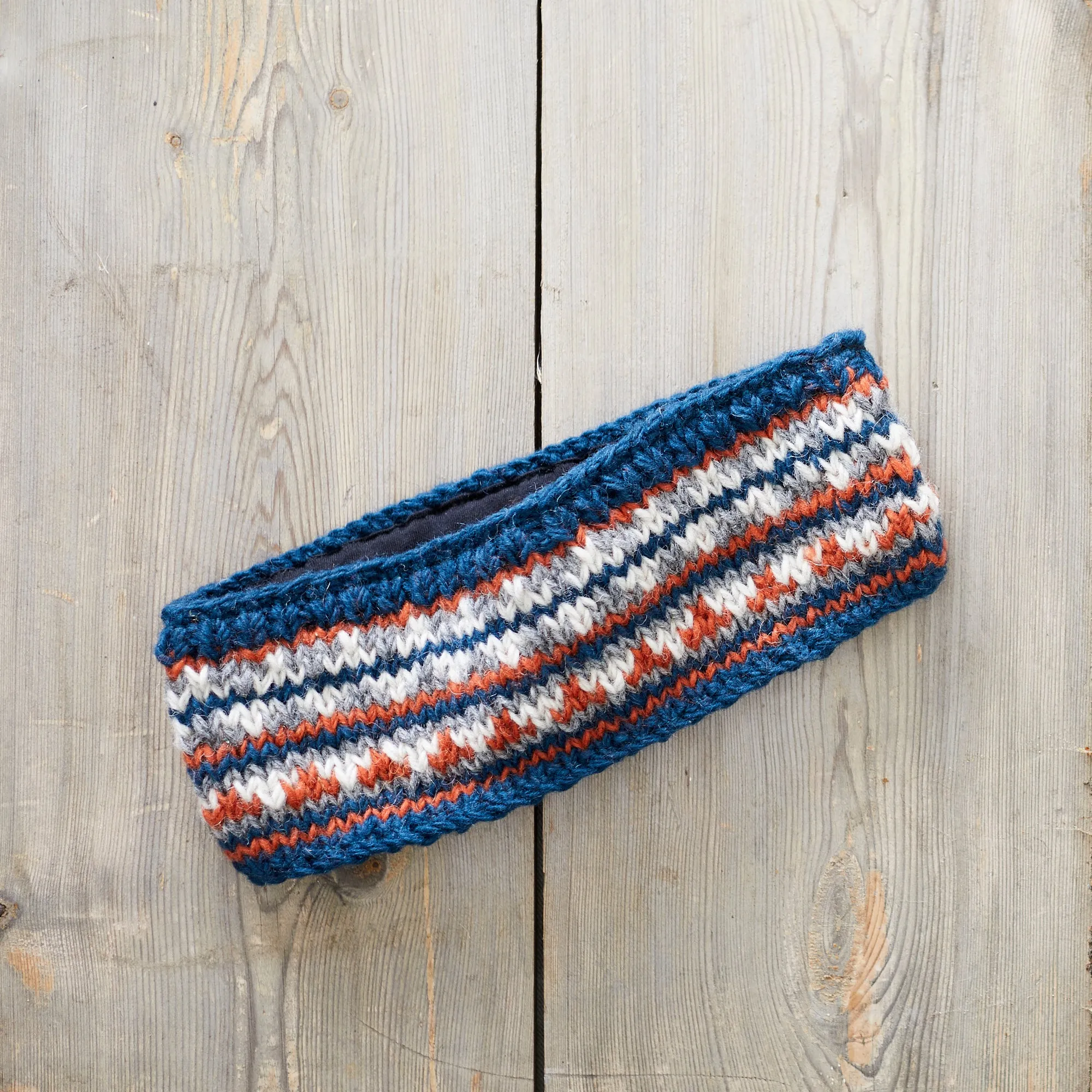 PESHA Fair Isle Lined Wool Earwarmer (WS)