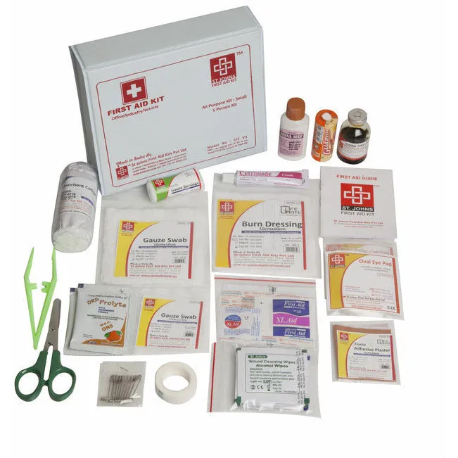 Pet Care First Aid Kit - Plastic Box Medium Handy - Red - 67 Components - SJF PK - St Johns First Aid Kit