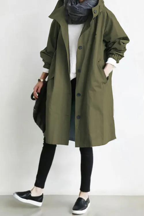 Peyton - Oversized Hooded Rain Jacket