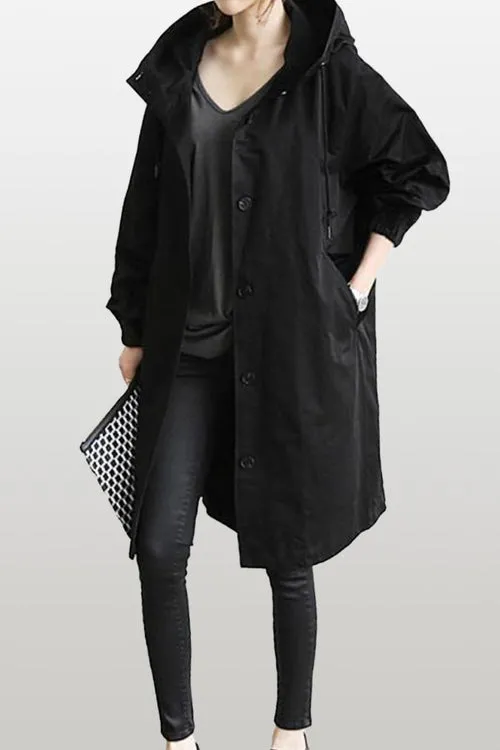 Peyton - Oversized Hooded Rain Jacket