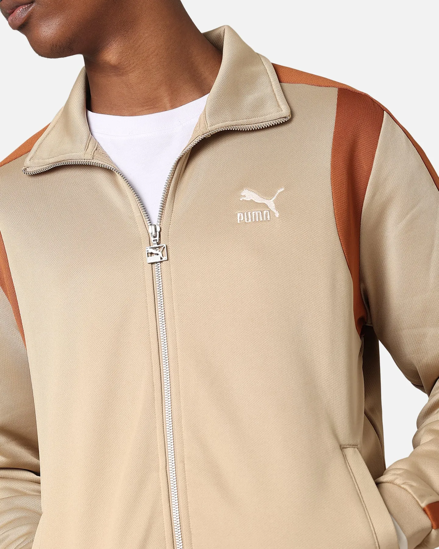 Puma For The Fanbase T7 Track Jacket Prairie Tan