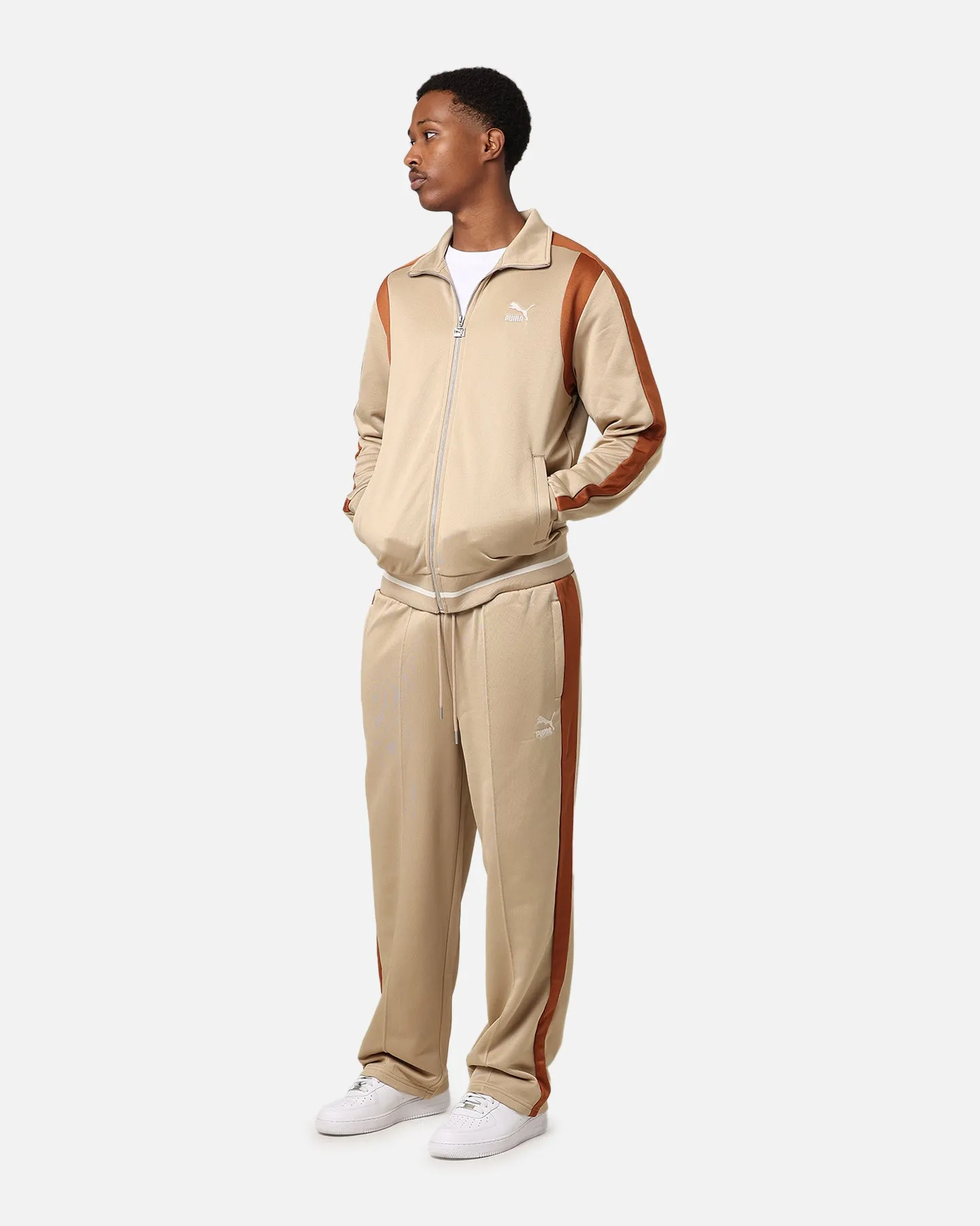 Puma For The Fanbase T7 Track Jacket Prairie Tan