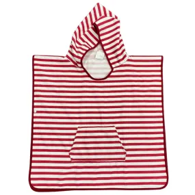 Pure Zone Kids Poncho - Red Stripe - 65x65cm