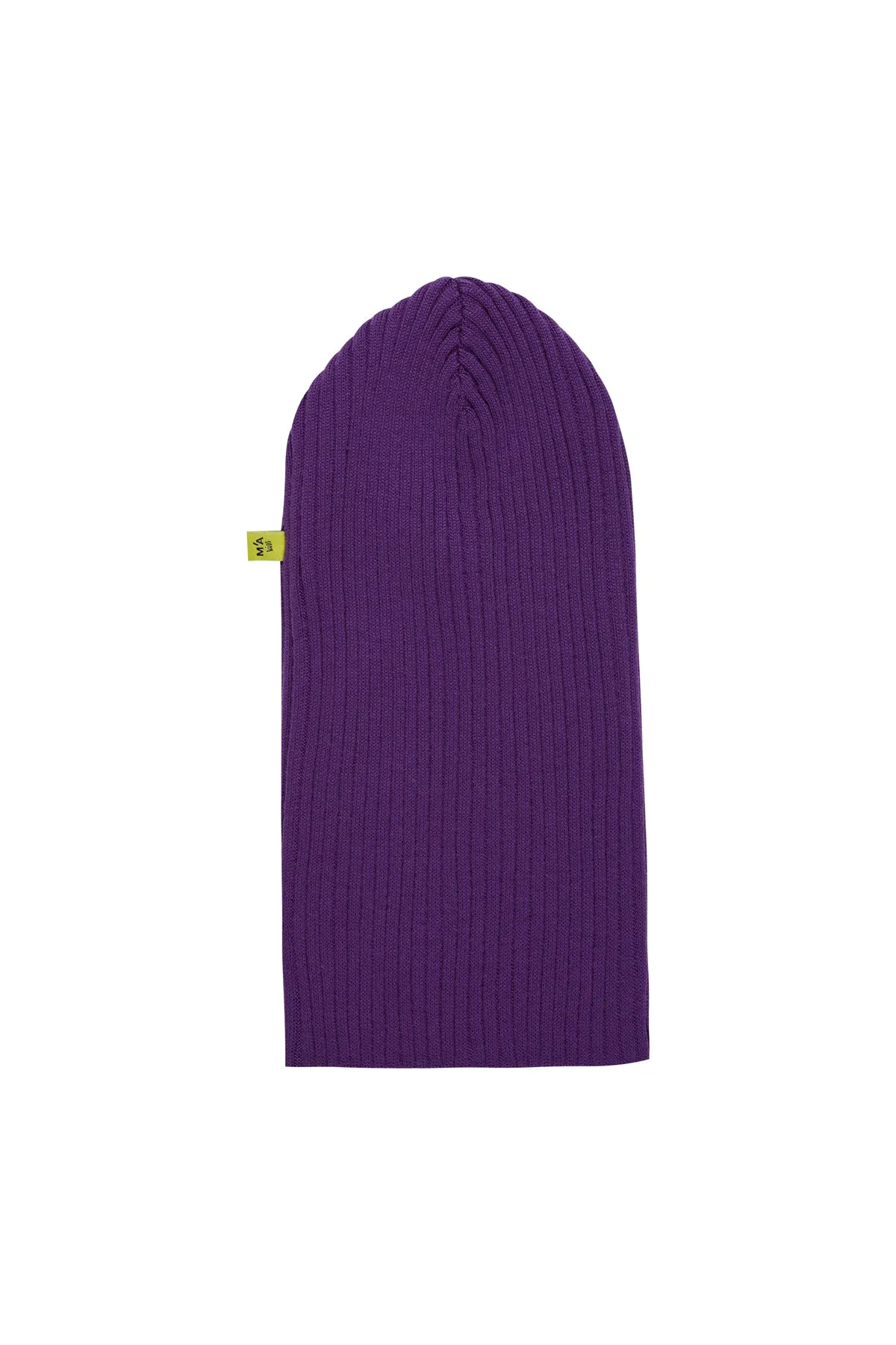 PURPLE MERINO KNIT BEANIE