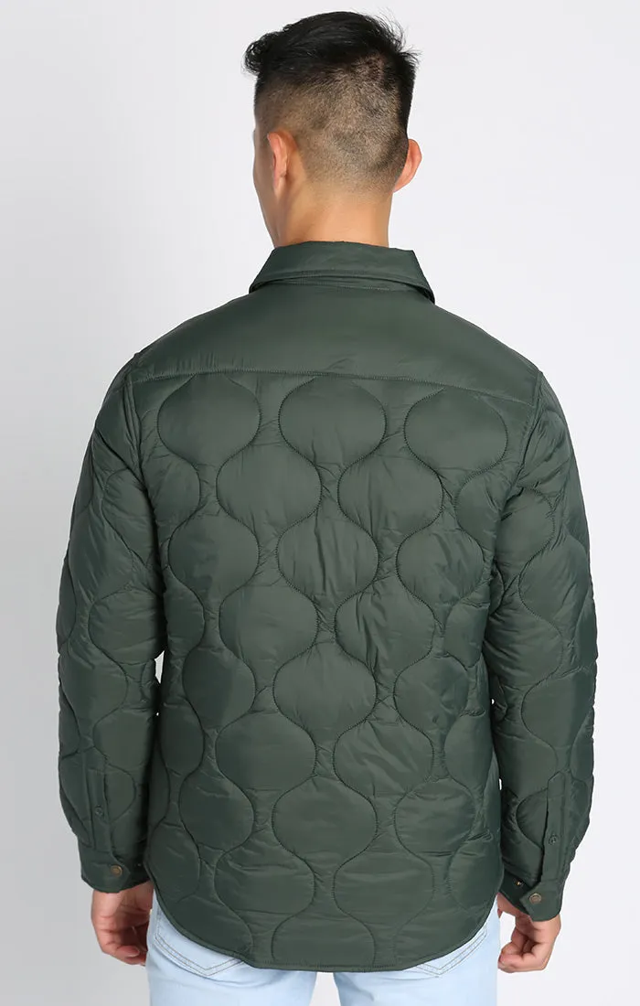 Quilted Flannel Lined Puffer Jacket