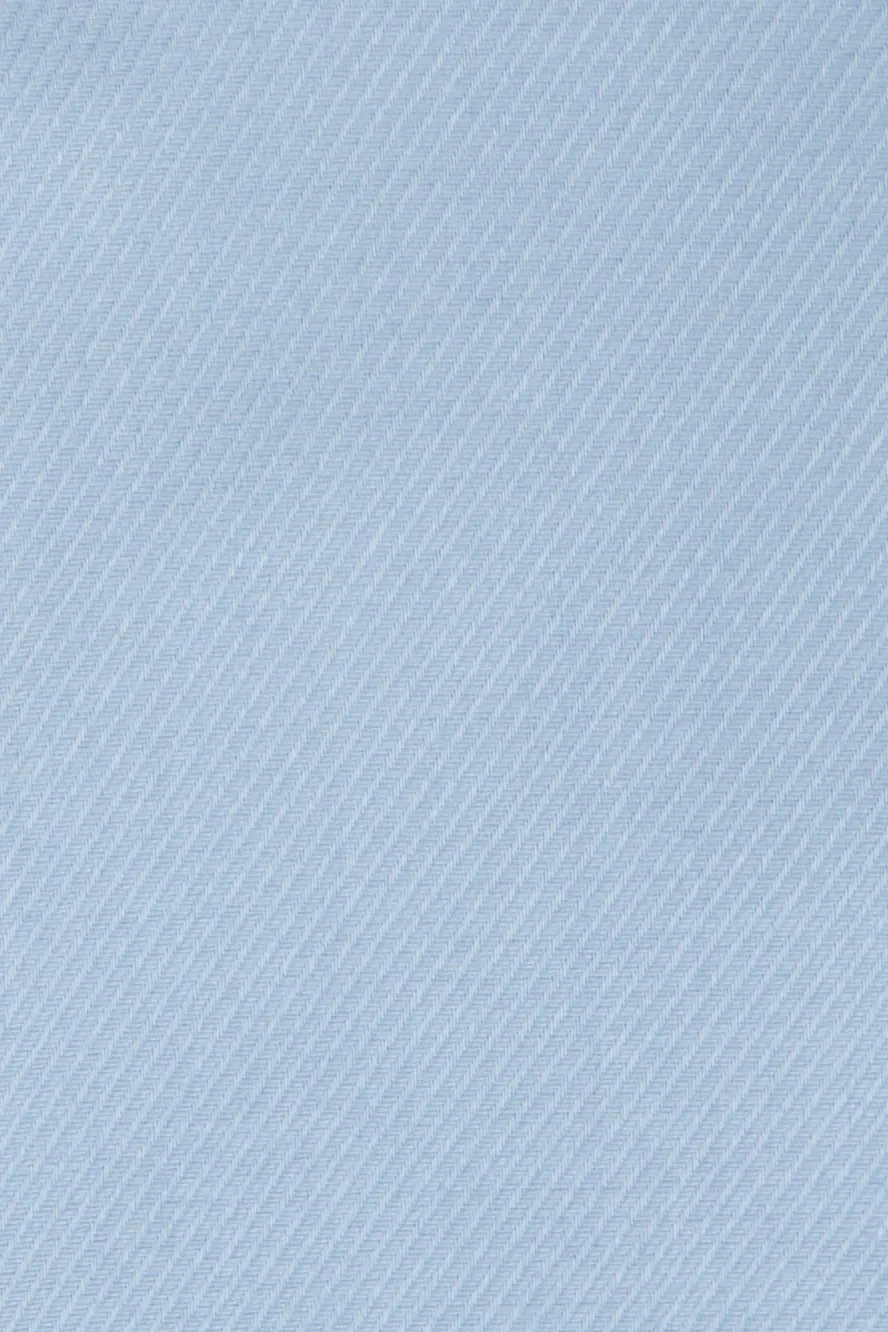 "Jamison" Blue Twill Spread Collar Dress Shirt