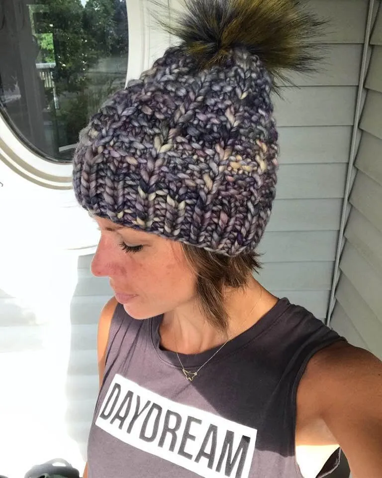 Rain Chain Hat Knit Pattern