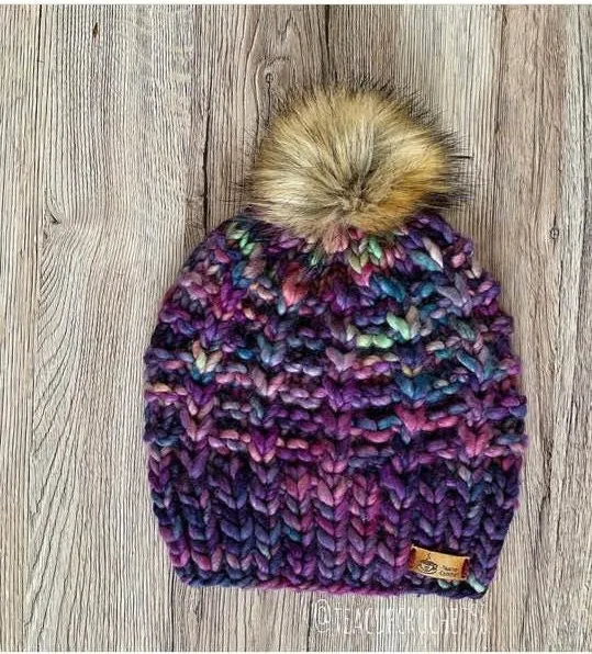 Rain Chain Hat Knit Pattern