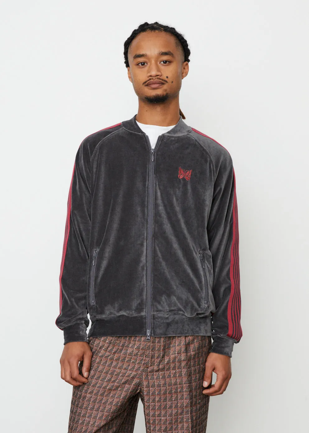 R.C. Track Jacket C/PE Velour