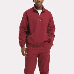 Reebok Apparel Men Reebok Identity Cross Check Woven Top RICH MAROON