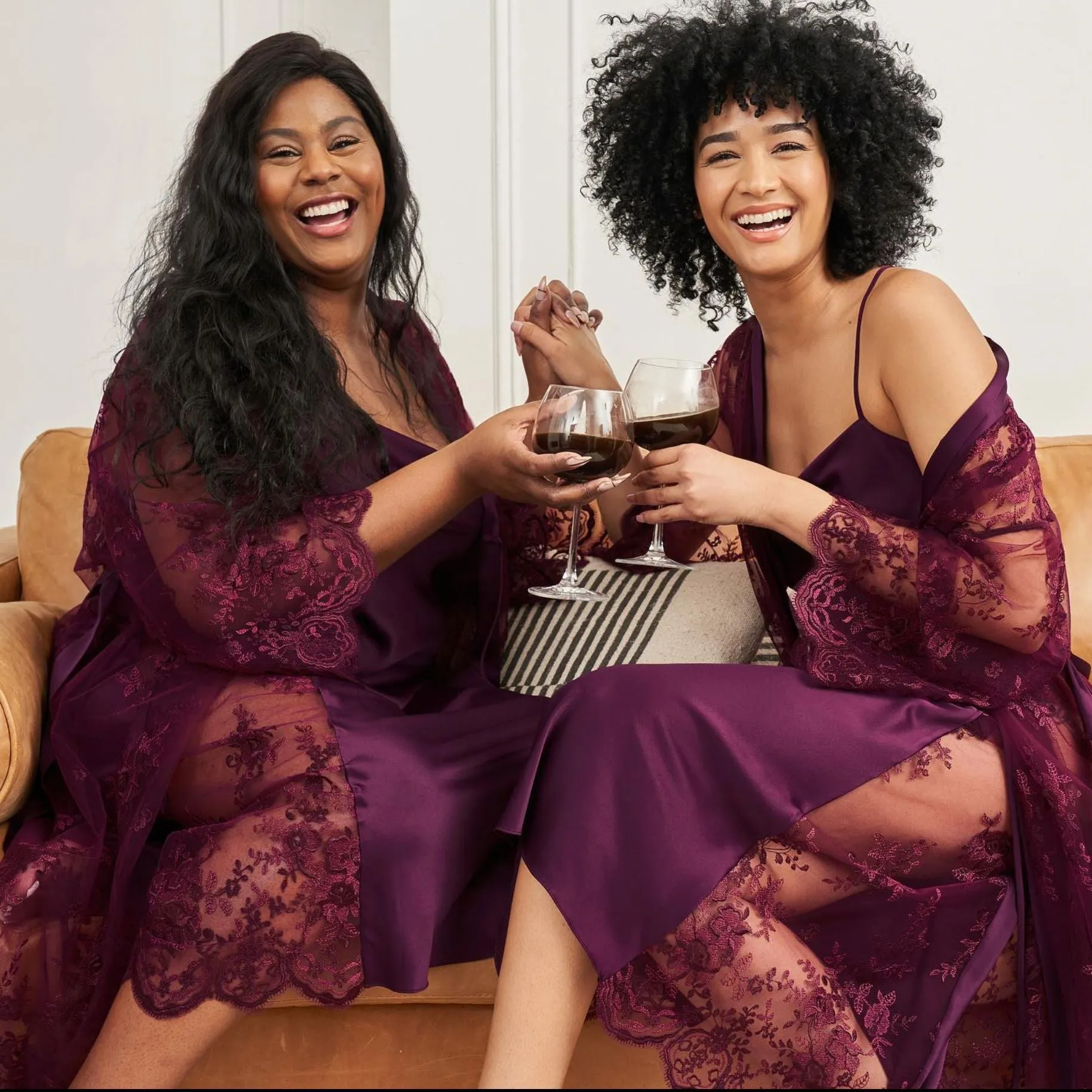 Rya Collection Darling Long Robe 220 in Aubergine