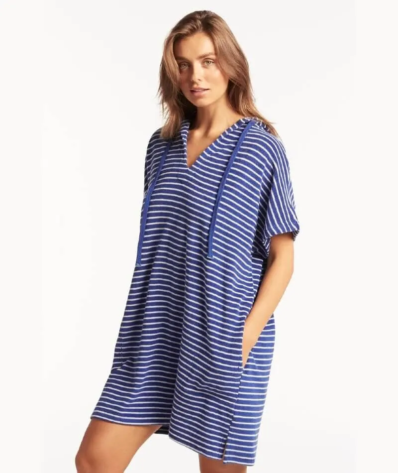 Sea Level Marina Surf Poncho - Royal