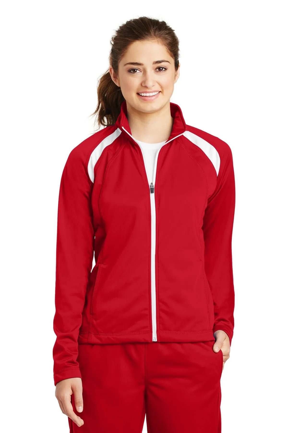 Sport-Tek® Ladies Tricot Track Jacket. LST90