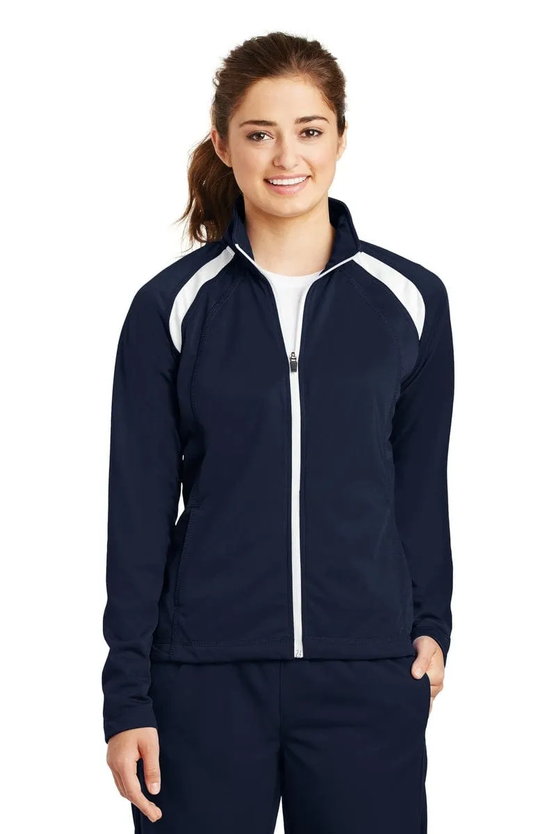 Sport-Tek LST90: Ladies Tricot Track Jacket