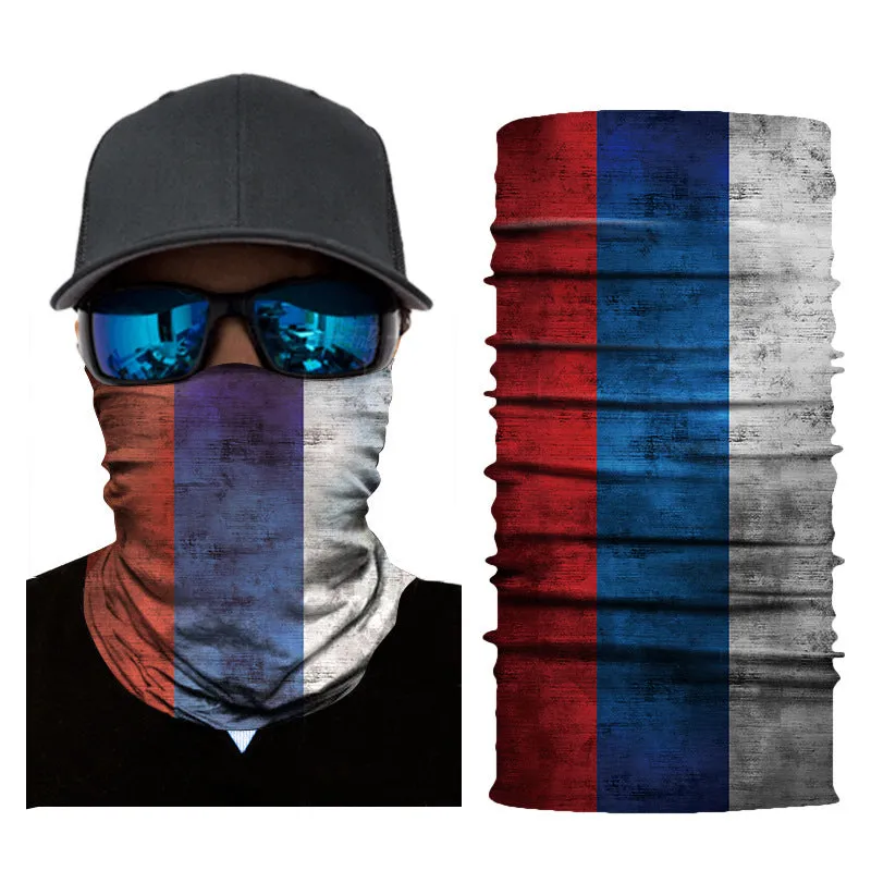 Sun Mask Flag Printing Biking Mountain Climbing Outdoor Sports Magic Seamless Headscarf