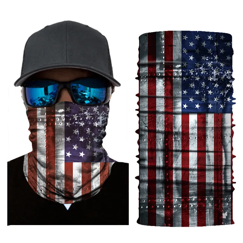 Sun Mask Flag Printing Biking Mountain Climbing Outdoor Sports Magic Seamless Headscarf