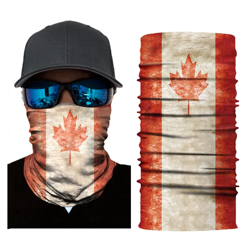 Sun Mask Flag Printing Biking Mountain Climbing Outdoor Sports Magic Seamless Headscarf