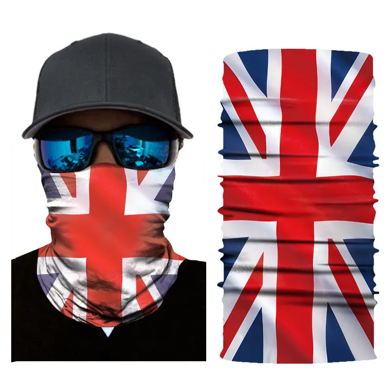 Sun Mask Flag Printing Biking Mountain Climbing Outdoor Sports Magic Seamless Headscarf