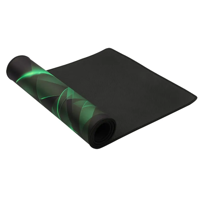 T-Dagger Geometry Large Size 780Mm X 300Mm X 3Mm|Speed Design|Printed Gaming Mouse Pad Black And Green