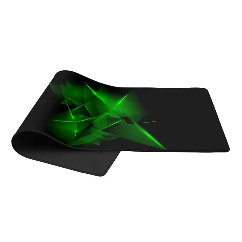 T-Dagger Geometry Large Size 780Mm X 300Mm X 3Mm|Speed Design|Printed Gaming Mouse Pad Black And Green