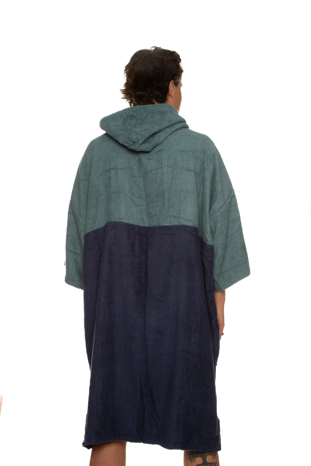 Tiki Surf Adults Cosy Towel Robe Deep Ocean Blue