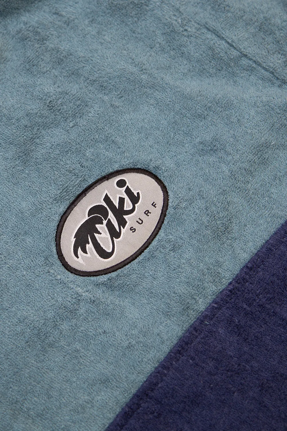 Tiki Surf Junior Cosy Towel Robe Deep Ocean Blue