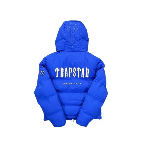 Trapstar Hooded Blue Puffer Jacket