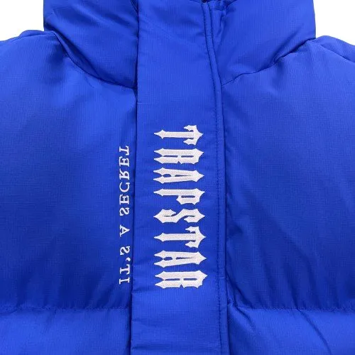 Trapstar Hooded Blue Puffer Jacket