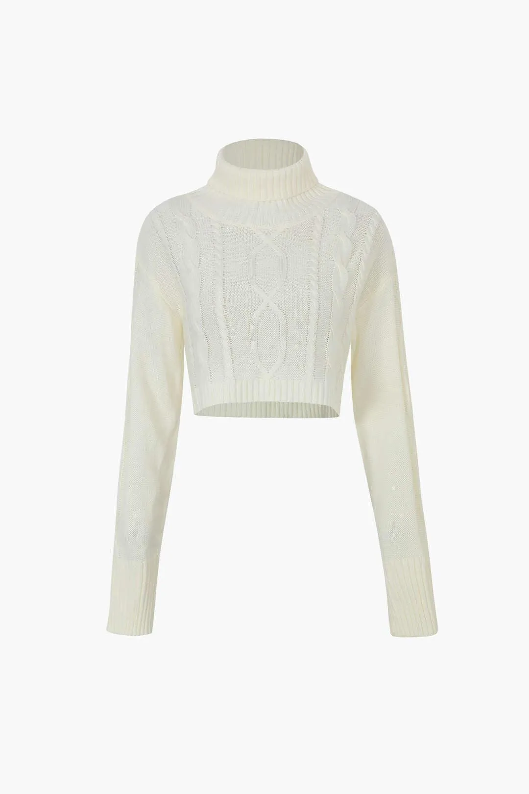 Turtleneck Cable Sweater