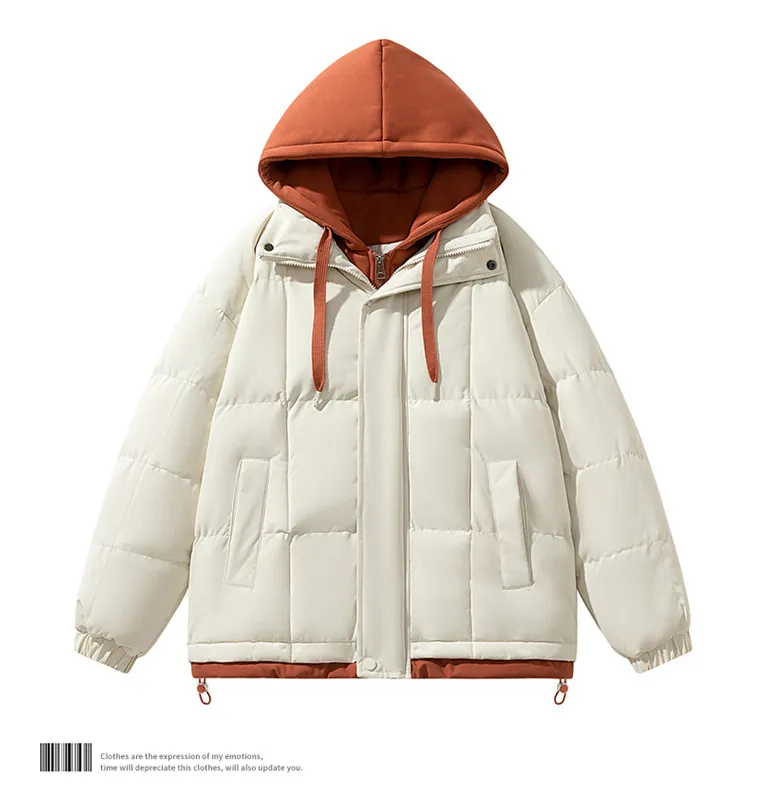 Two Tone Two Piece Unisex Puffer Jacket (3 colors)