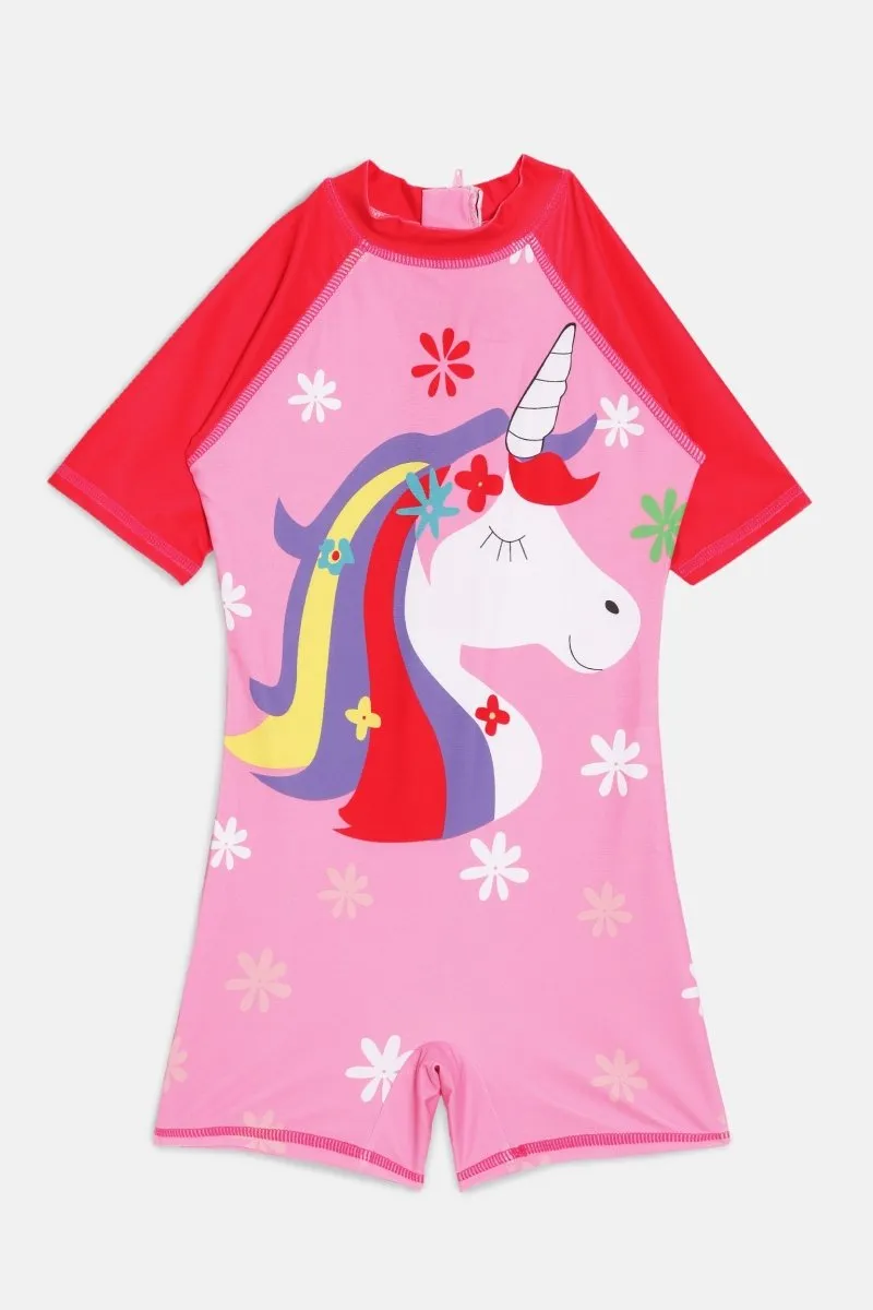 Unicorn Wonder Girls Swimsuit