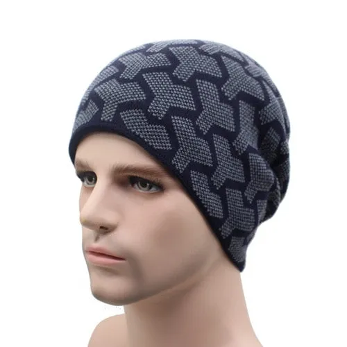 Unisex Winter Beanies Knitted Hat Fashion Caps Warm Baggy Skullies Balaclava Bonnet Beanie