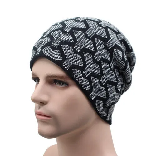 Unisex Winter Beanies Knitted Hat Fashion Caps Warm Baggy Skullies Balaclava Bonnet Beanie