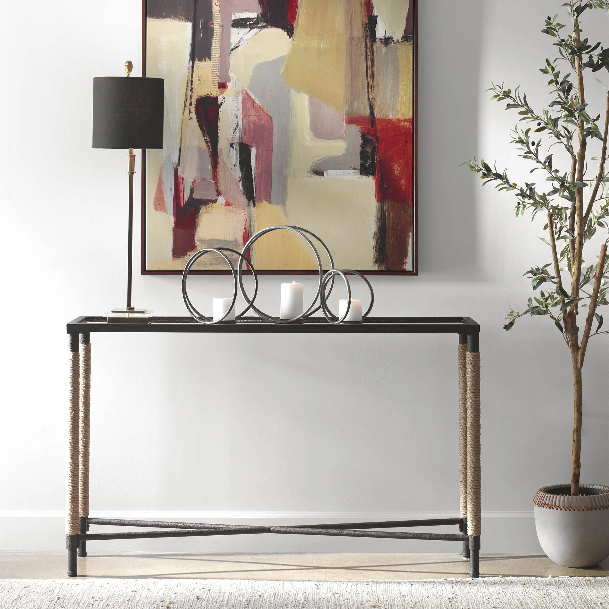 Uttermost Braddock Coastal Console Table