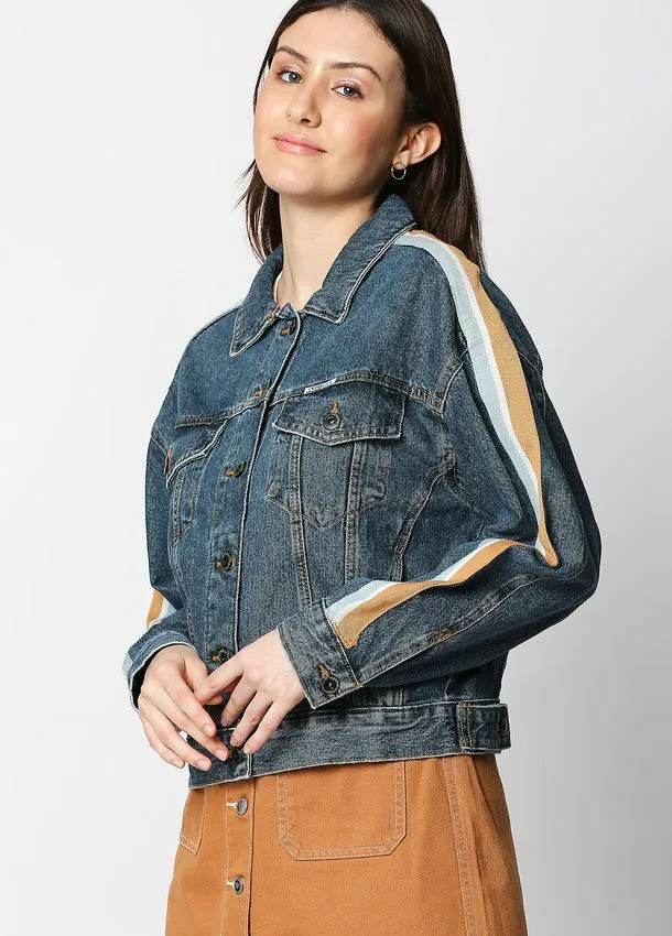 Valencia Mom Jacket With Sleeve Tape