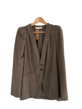 Vanessa Bruno 100% Wool Designer Jacket Brown UK Size S/M