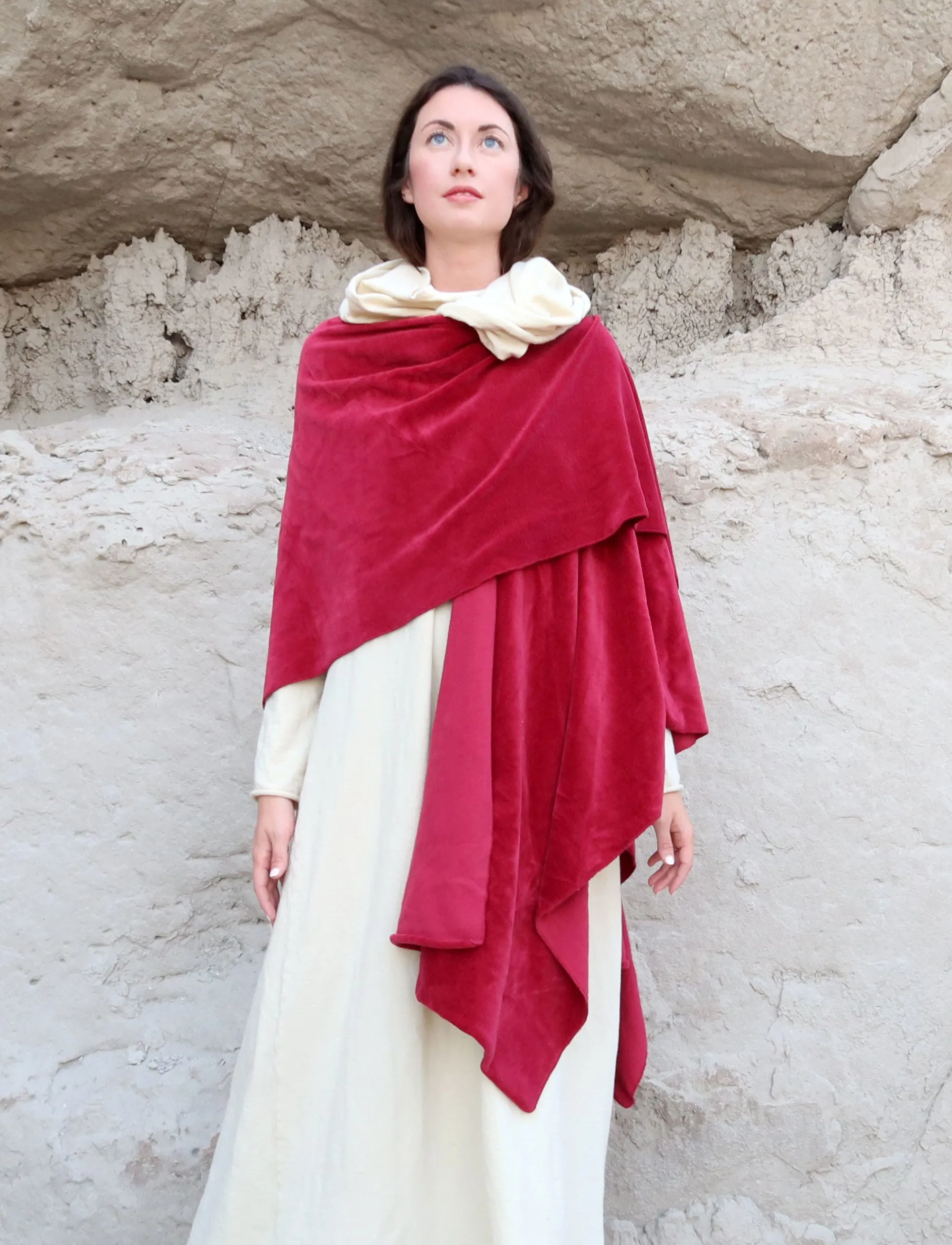 VELOUR 2 Yard Poncho Shawl