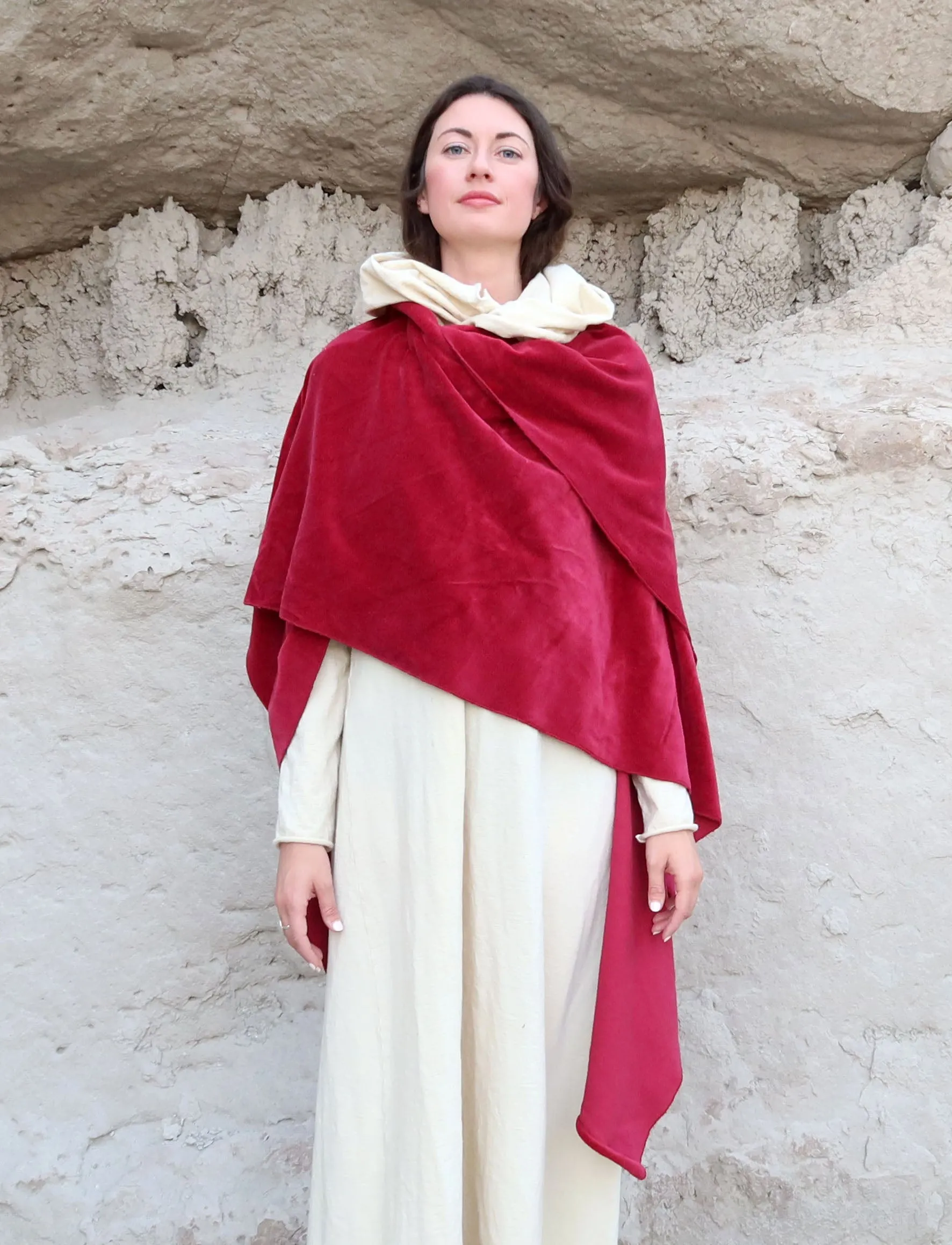 VELOUR 2 Yard Poncho Shawl