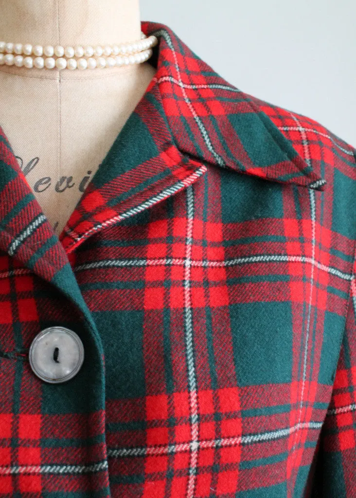 Vintage 1940s Pendleton Plaid 49er Jacket