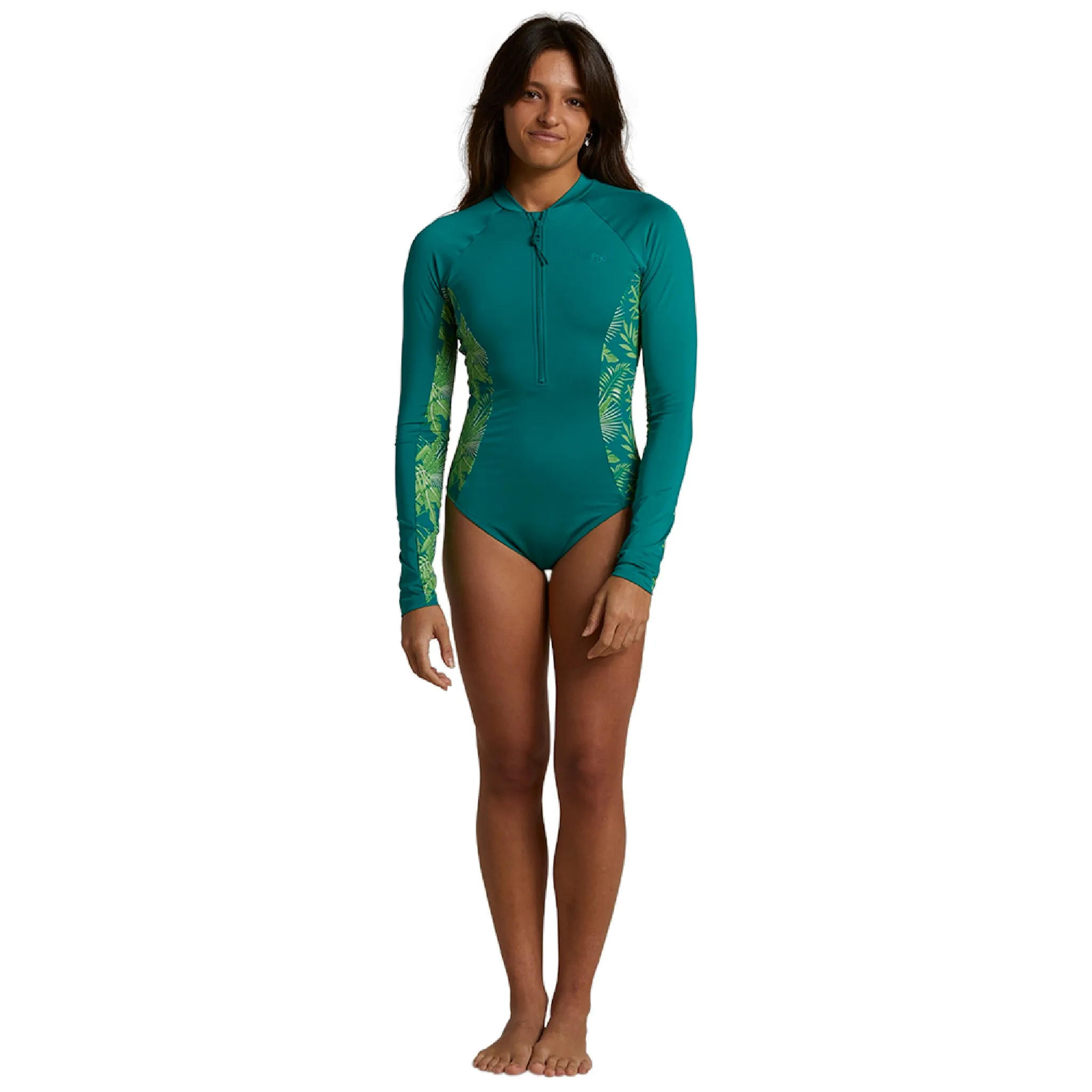 Womens Poipu Palm Bodysuit - Jade