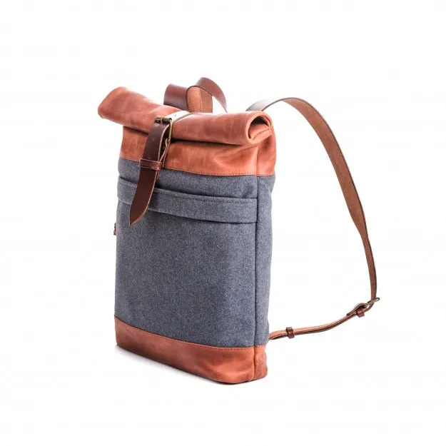 Wool Felt Grey Backpack