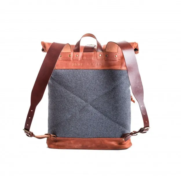 Wool Felt Grey Backpack