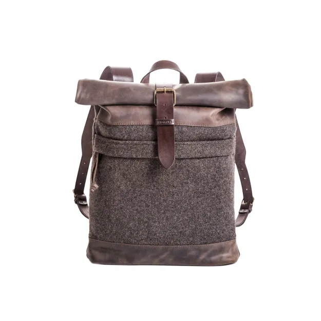 Wool Felt Taupe Backpack