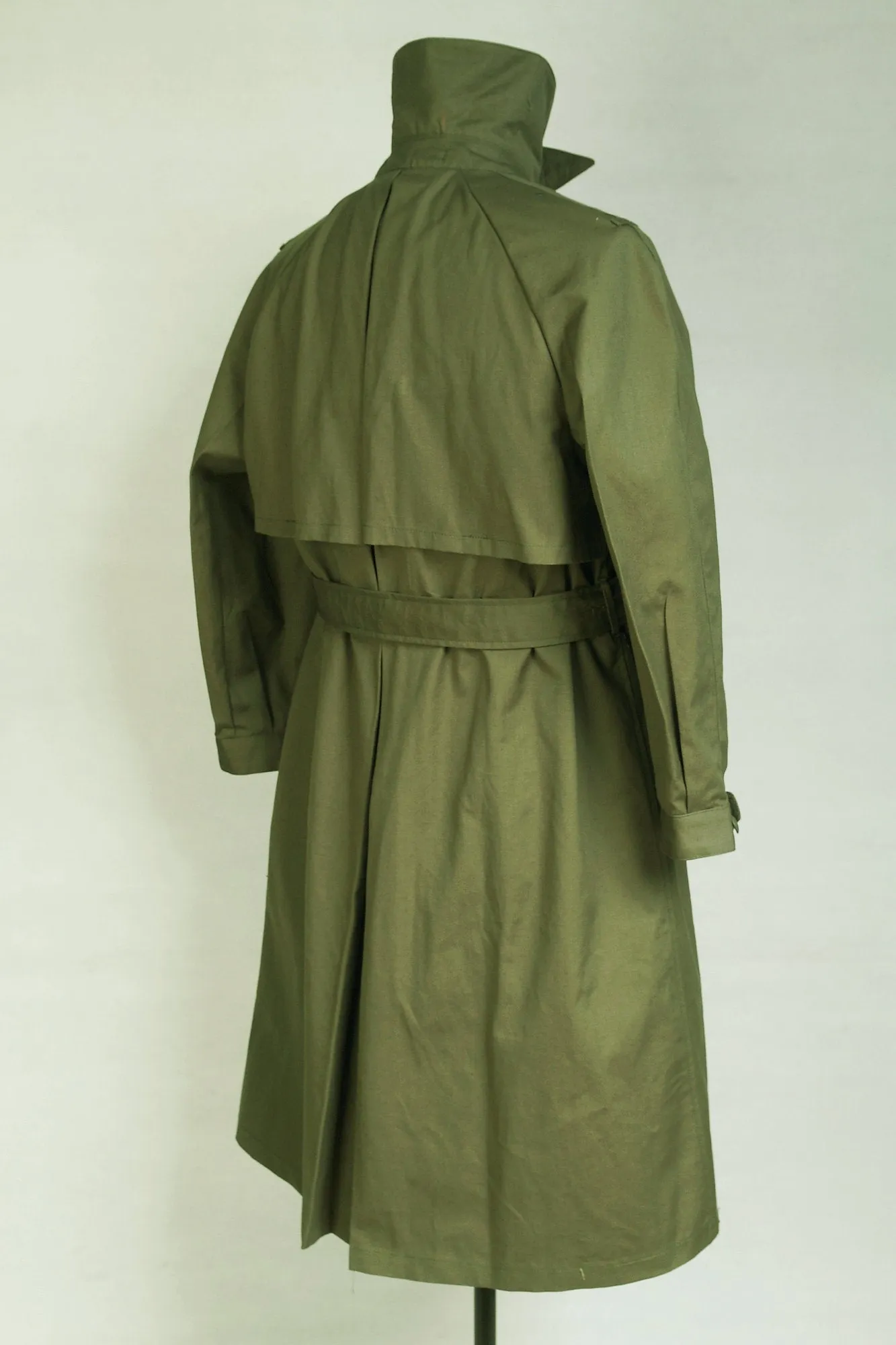 World War 2 WWII German Motorcyclist Wind Proof Overcoat Green